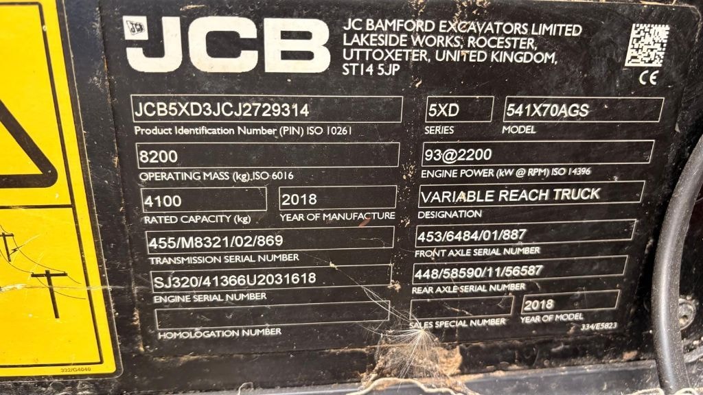 Telescopique JCB TELESCOPIC 541-70 AGRI SUPER - photo slide 9