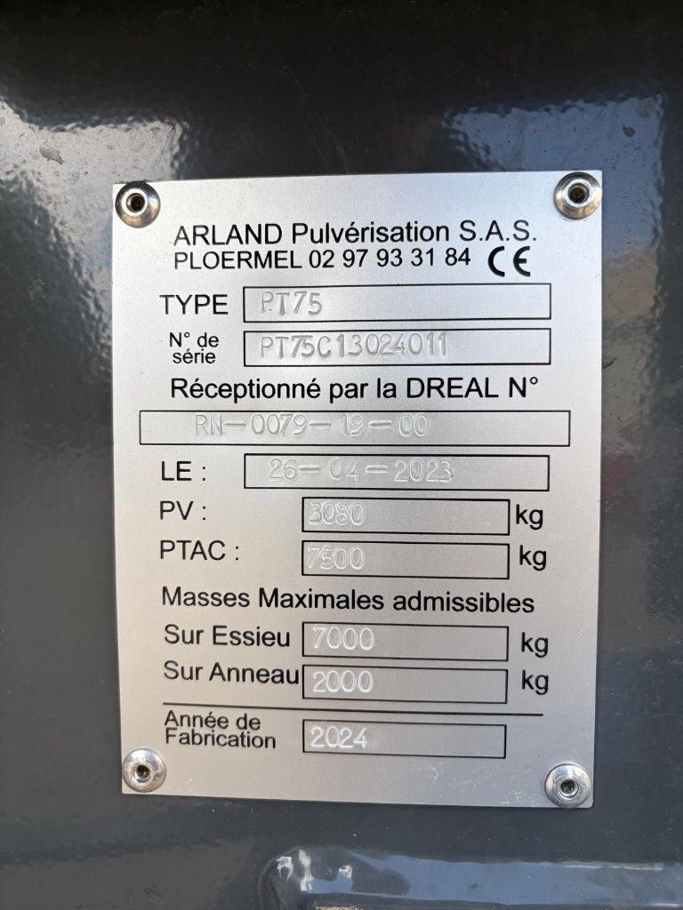 Pulverisateur ARLAND Expert 3028 - photo slide 12