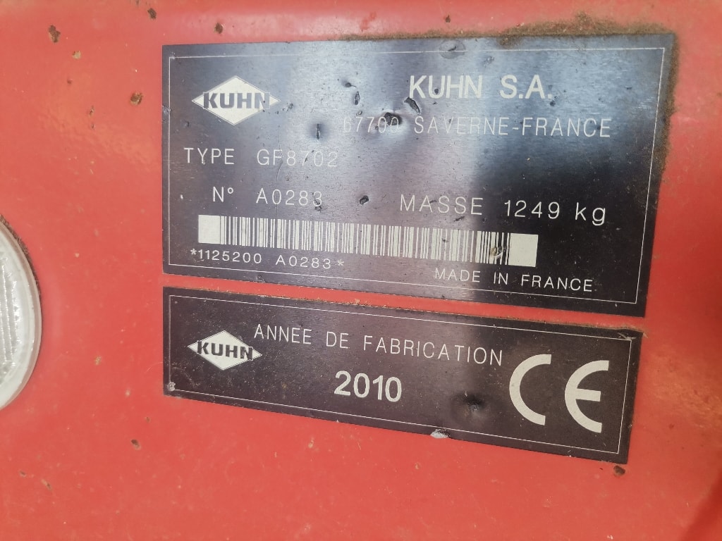 Faneuse KUHN GF 8702 - photo slide 9