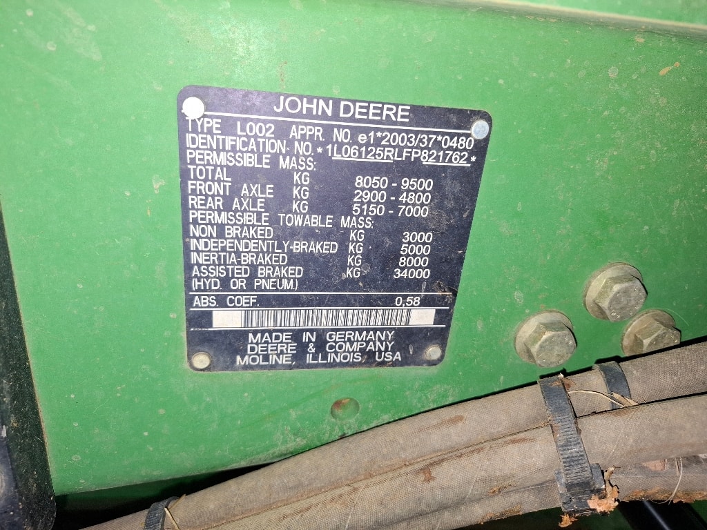 Tracteur chargeur JOHN DEERE 6125R - photo slide 17