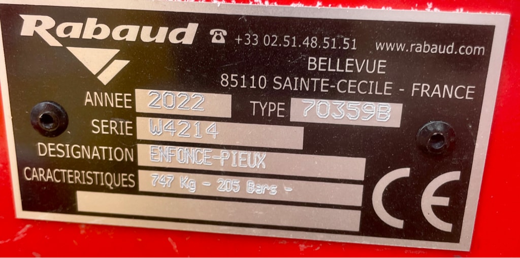 Enfonce pieux Rabaud Turbofrap 200 - photo slide 5
