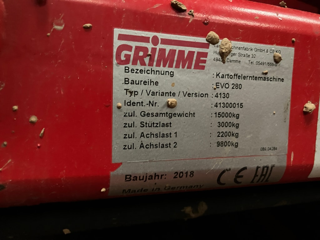 Arracheuse de pommes de terre GRIMME Evo 280 - photo slide 6