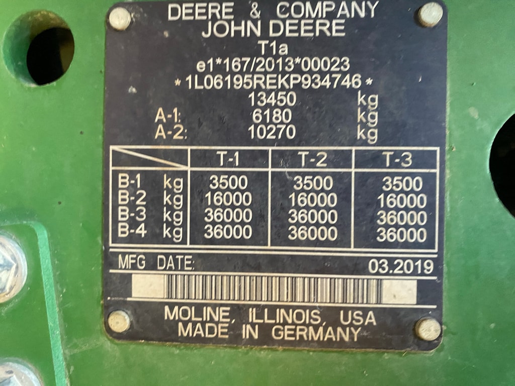 Tracteur JOHN DEERE 6195R - photo slide 6