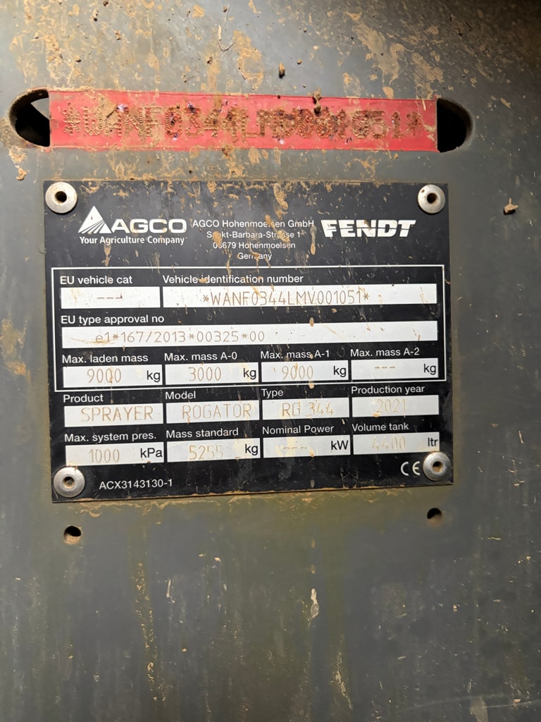 Pulverisateur FENDT Rogator 344 - photo slide 10