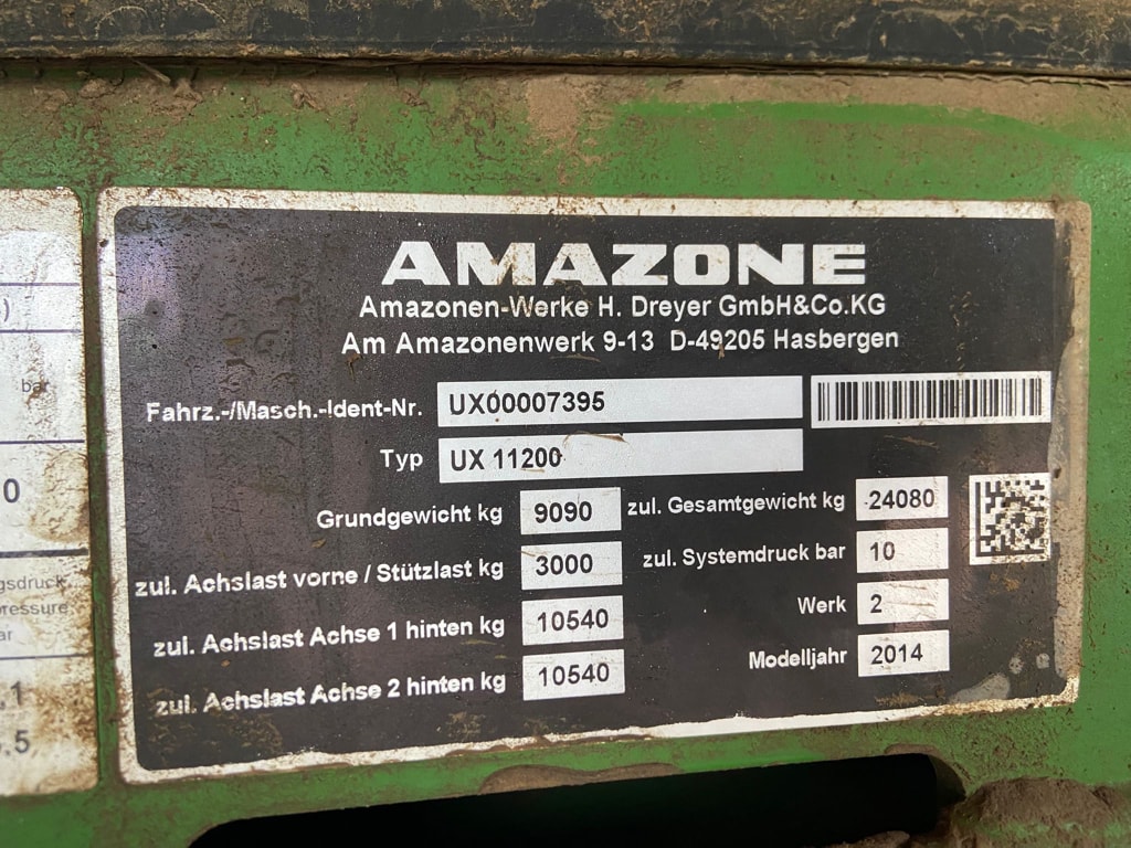 Pulverisateur AMAZONE UX11200 - photo slide 6