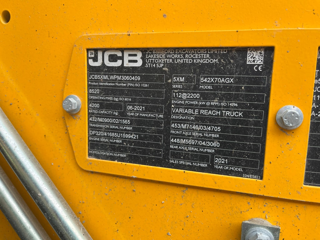 Telescopique JCB 542-70 Agri xtra DTVT - photo slide 5