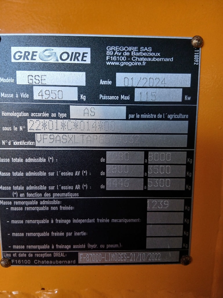 Tracteur enjambeur GREGOIRE GSE - photo slide 5