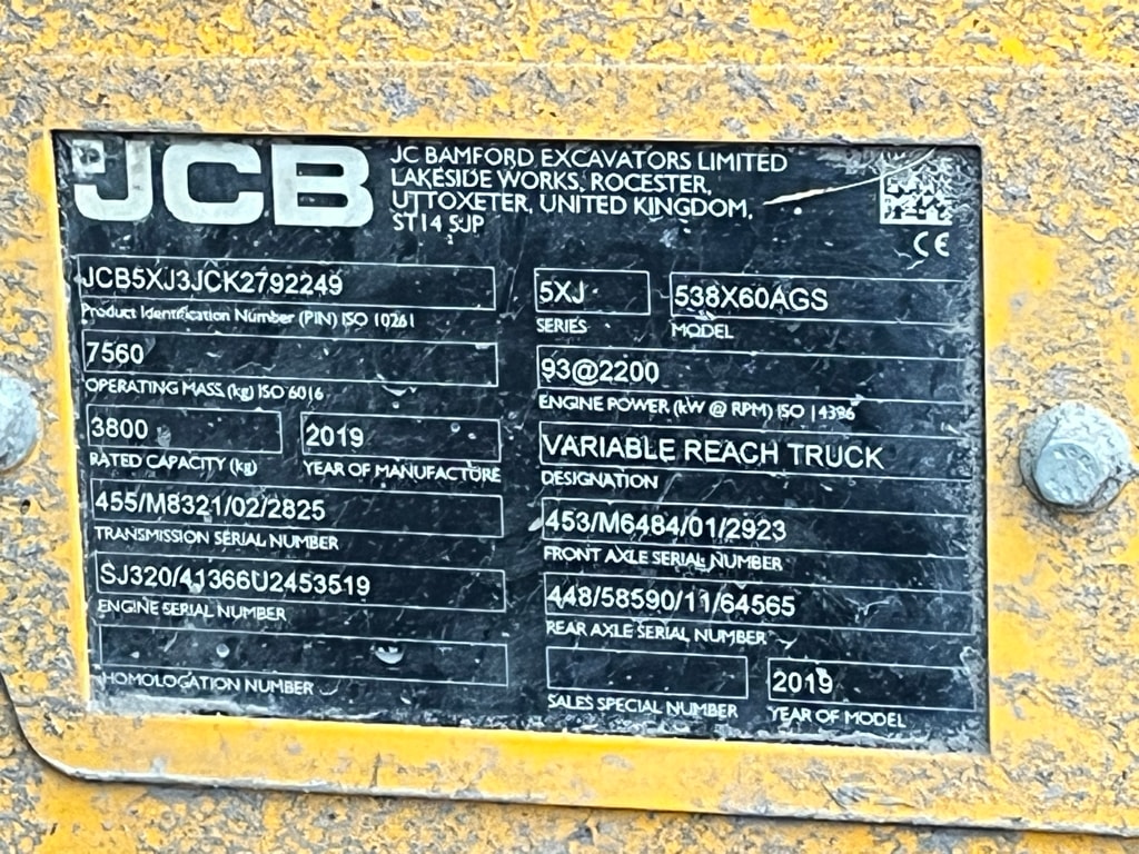 Telescopique JCB 538-60 AGRI SUPER PS6 - photo slide 5