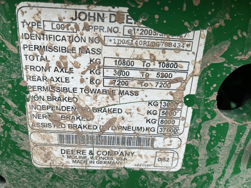 Tracteur JOHN DEERE 6140R - photo slide 5