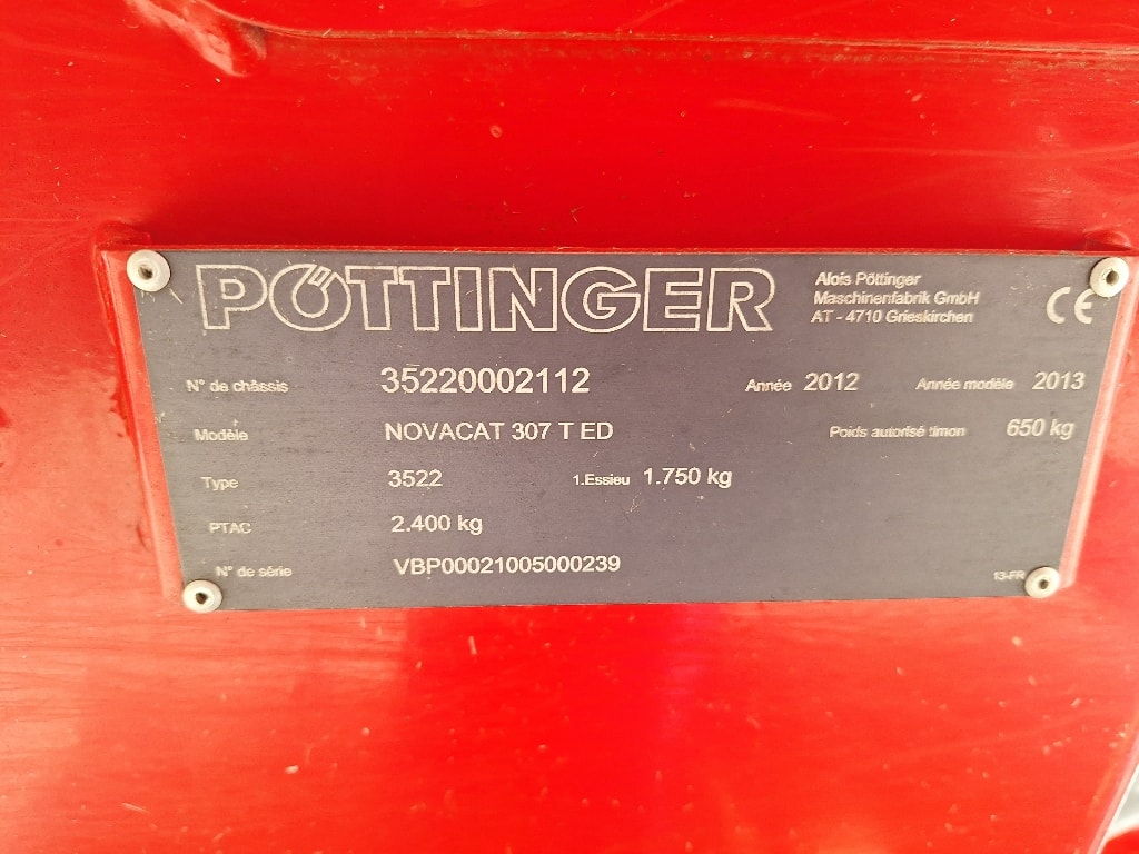 Faucheuse conditionneuse POTTINGER Novacat 307T - photo slide 2