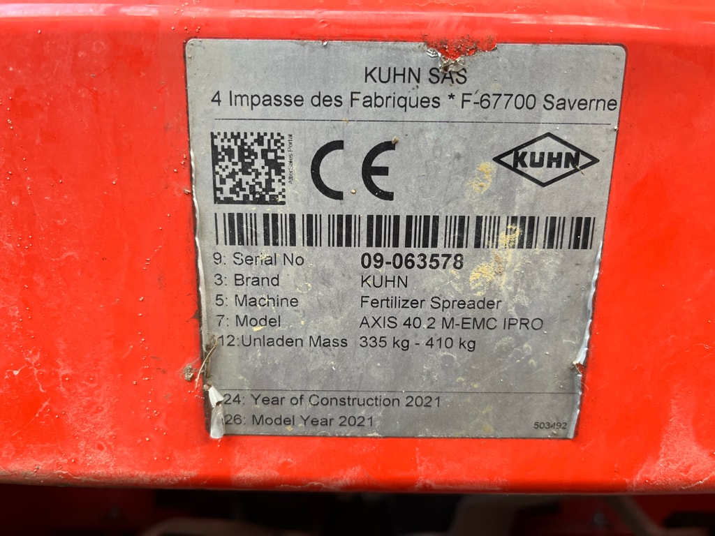 Epandeur engrais KUHN Axis 40.2 M-EMC - photo slide 7