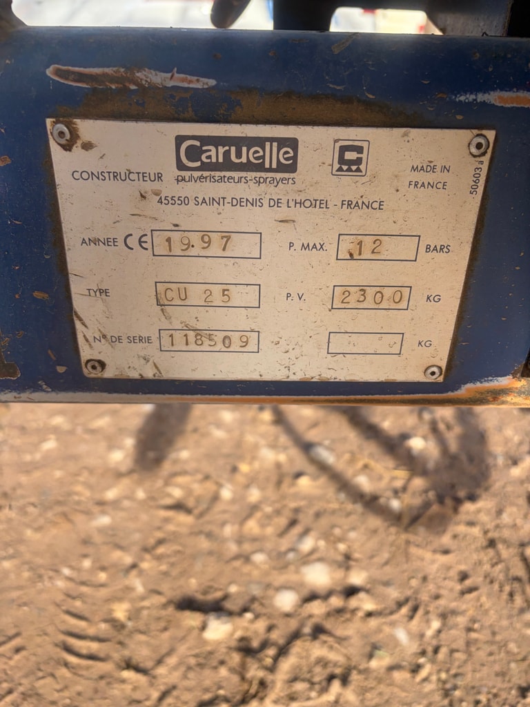 Pulverisateur CARUELLE Cu 25 - photo slide 8