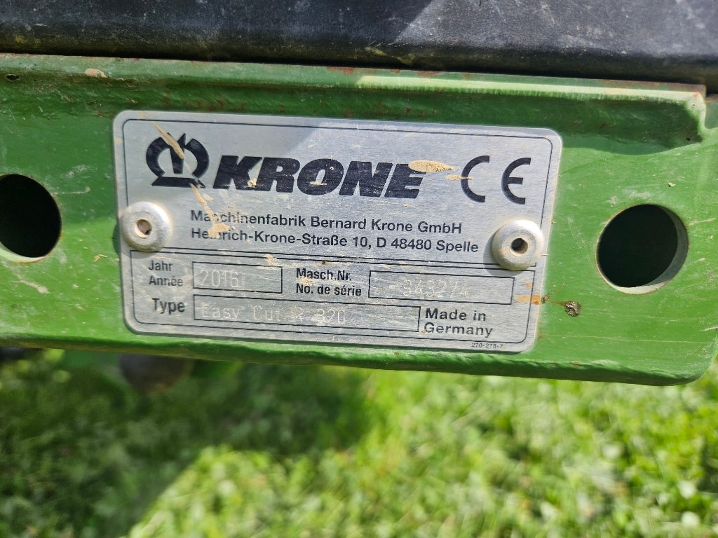 Faucheuse KRONE Easy cut R320 - photo slide 5