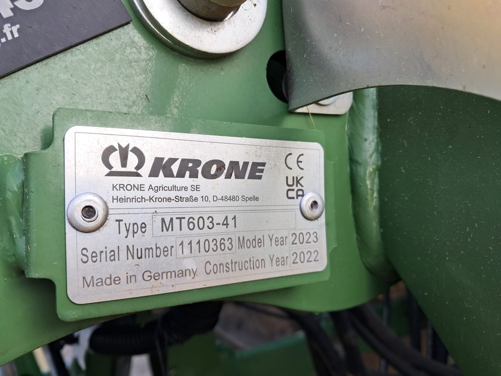 Faucheuse KRONE Easy cut B950 - photo slide 8