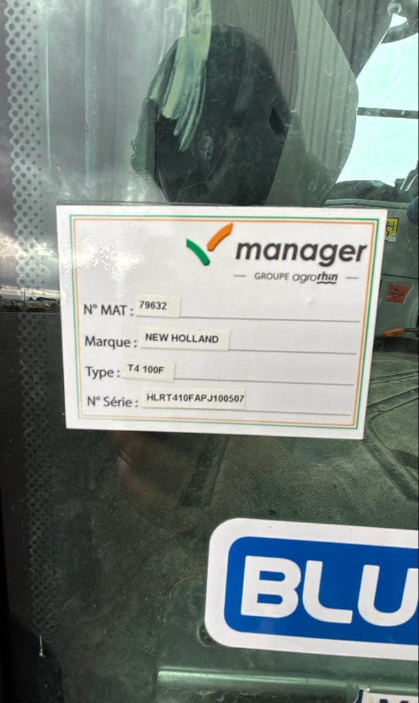 Tracteur NEW HOLLAND T4.100F - photo slide 6
