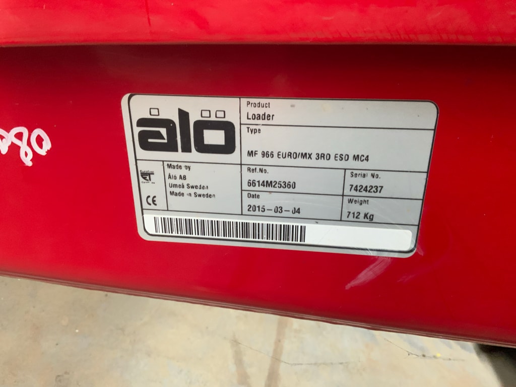Chargeur Frontal MASSEY FERGUSON 966 - photo slide 2