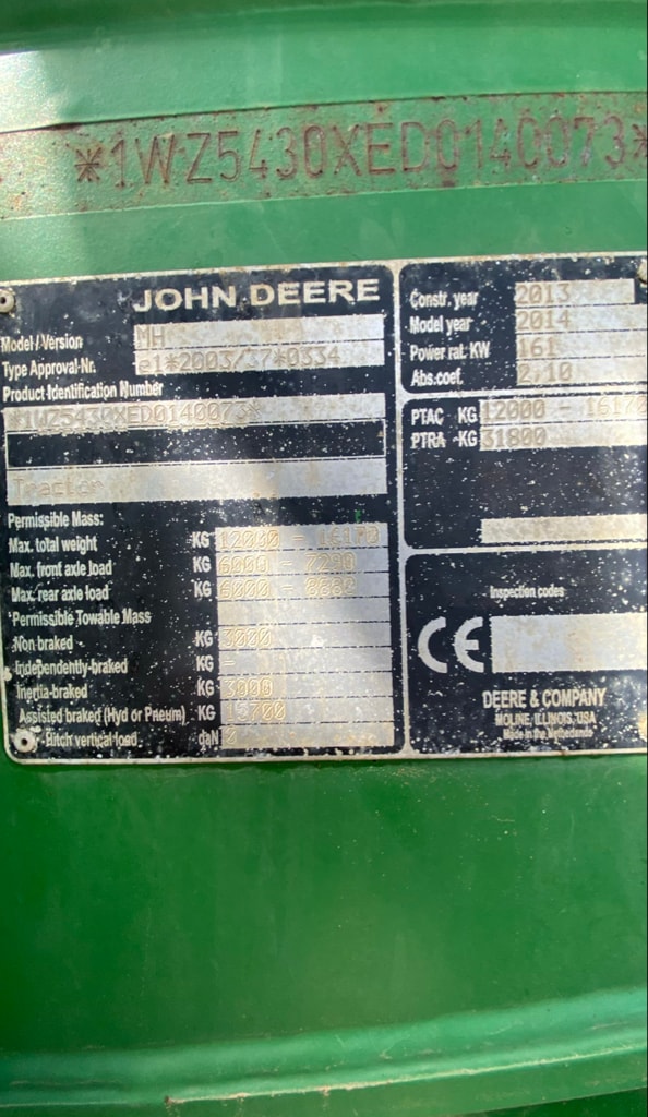 Pulverisateur automoteur JOHN DEERE 5430i - photo slide 3