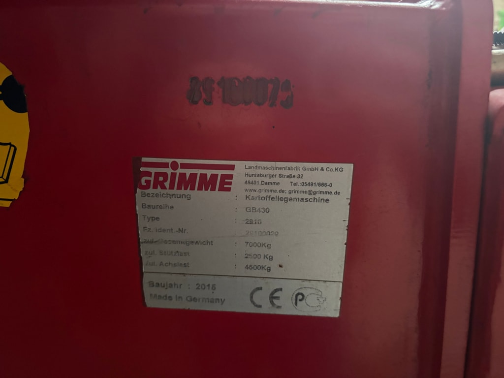 Planteuse de pommes de terre GRIMME GB 430 - photo slide 5