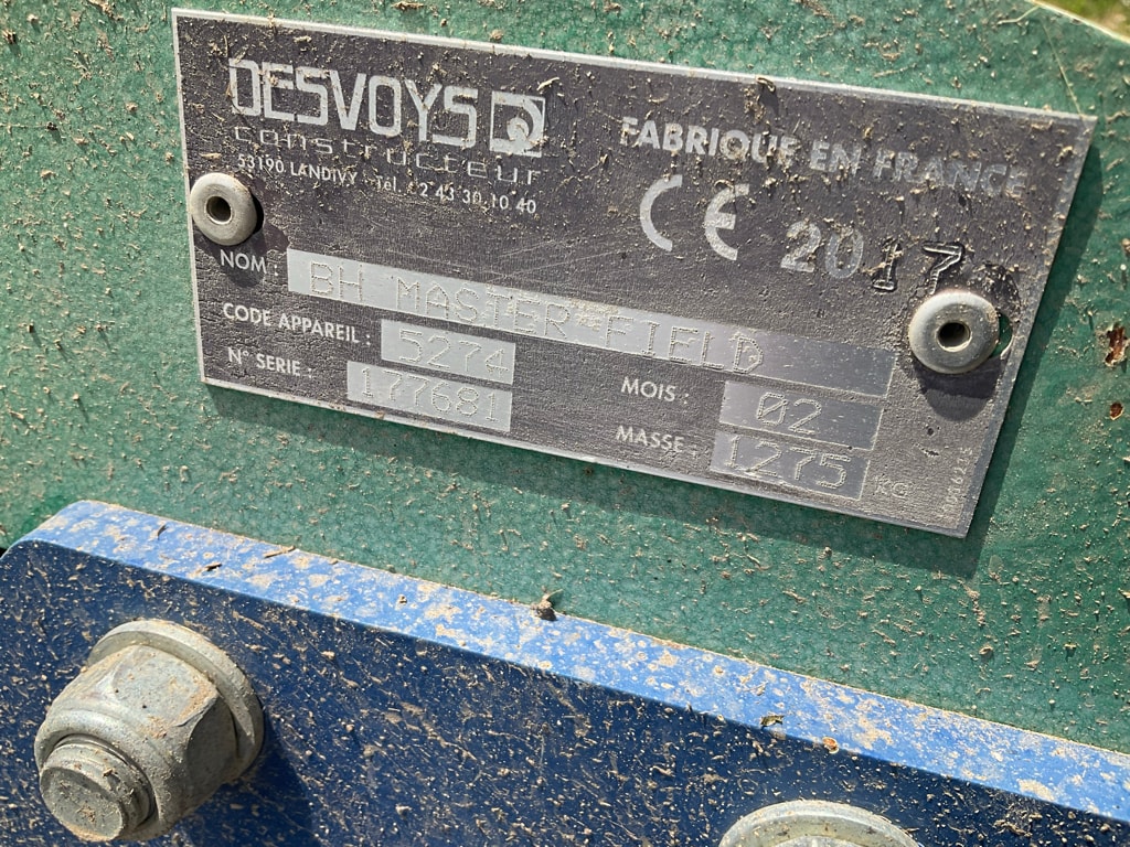 Broyeur DESVOYS MASTERFIELD 280 - photo slide 8