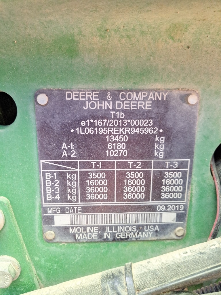Tracteur JOHN DEERE 6195 R - photo slide 3