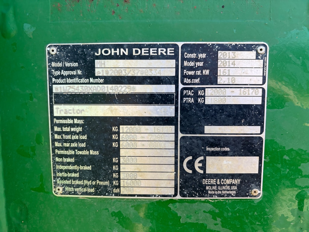 Pulverisateur automoteur JOHN DEERE 5430i - photo slide 6