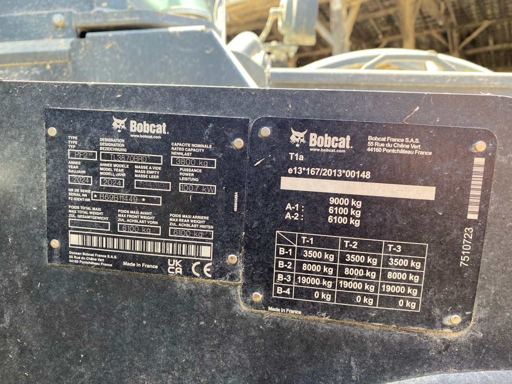 Telescopique BOBCAT TL 38.70 HF AGRI - photo slide 5