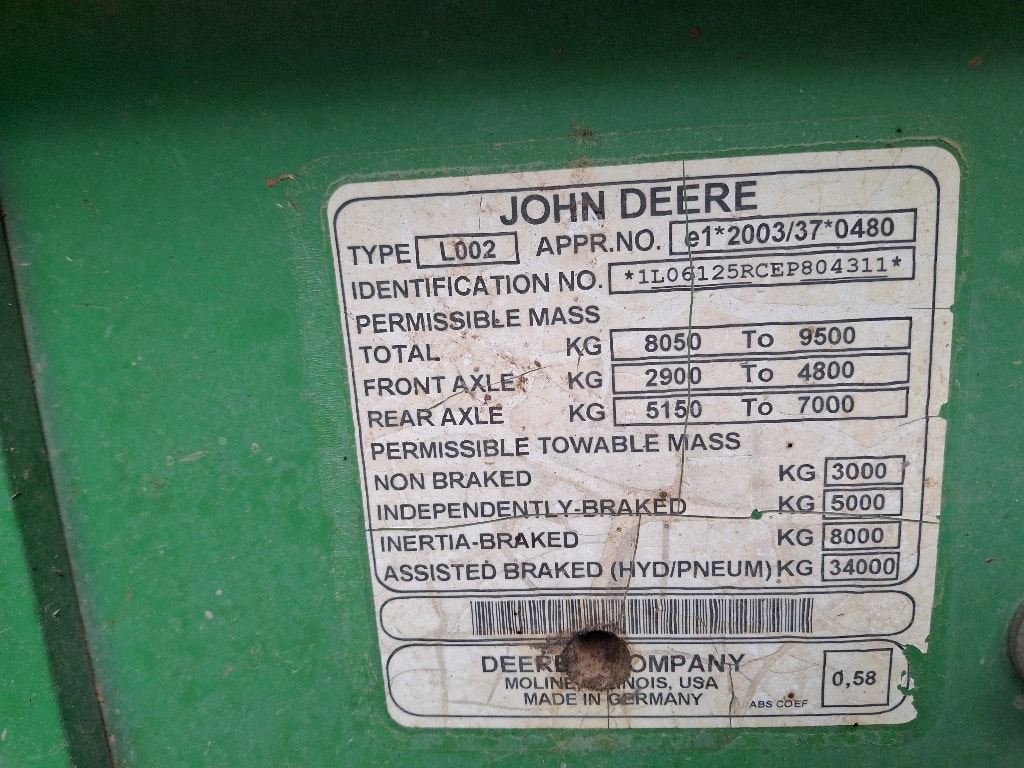 Tracteur chargeur JOHN DEERE 6125R - photo slide 5