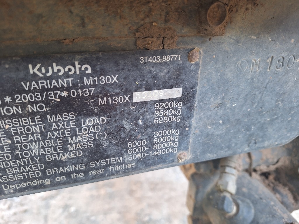 Tracteur KUBOTA M130X - photo slide 5