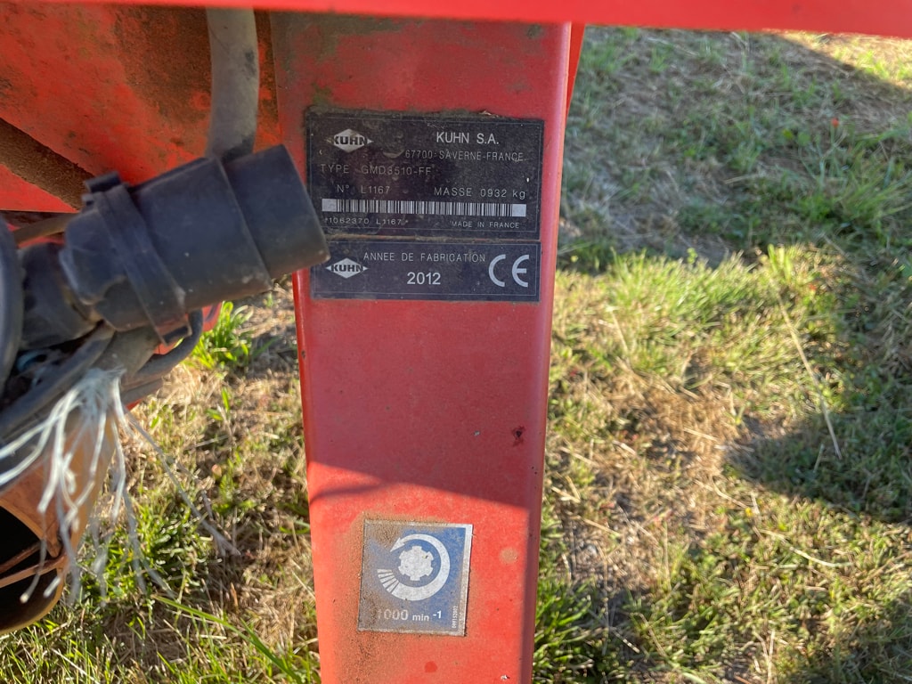 Faucheuse KUHN GMD 3510 FF - photo slide 7