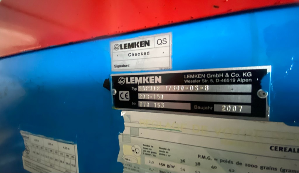 Combine de Semis LEMKEN Saphir 7 - photo slide 4