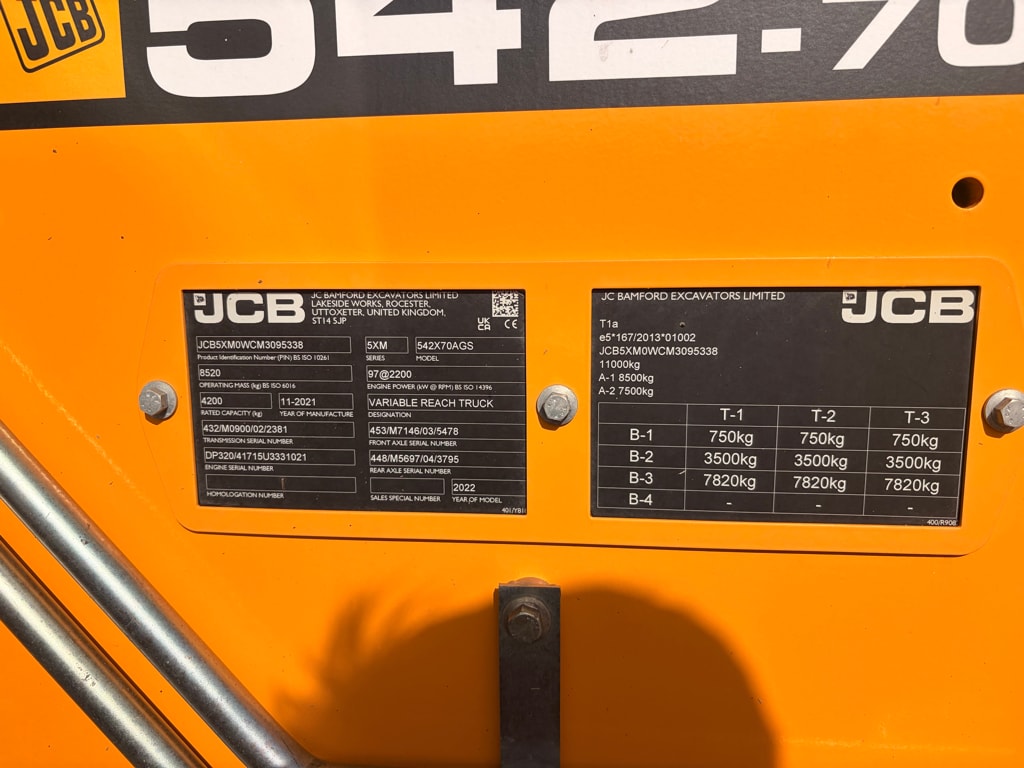 Telescopique JCB 542-70 agri super dtvt - photo slide 19