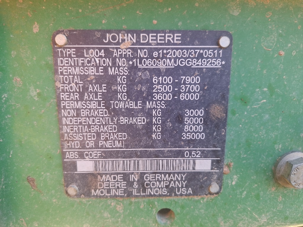 Tracteur chargeur JOHN DEERE 6090RC - photo slide 2