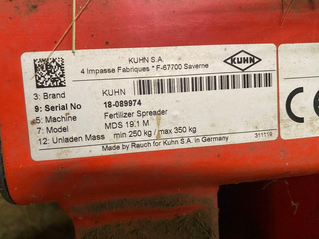 Epandeur engrais KUHN MDS 19.1 M - photo slide 11