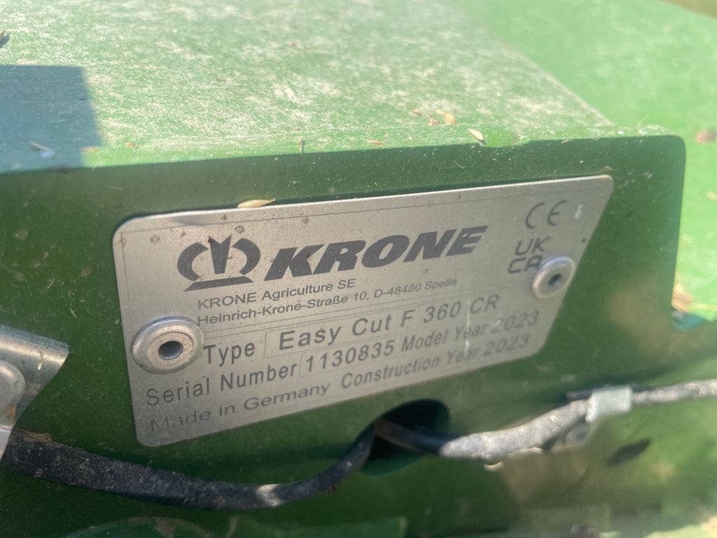 Faucheuse conditionneuse KRONE Easy cut f 360 cr - photo slide 10