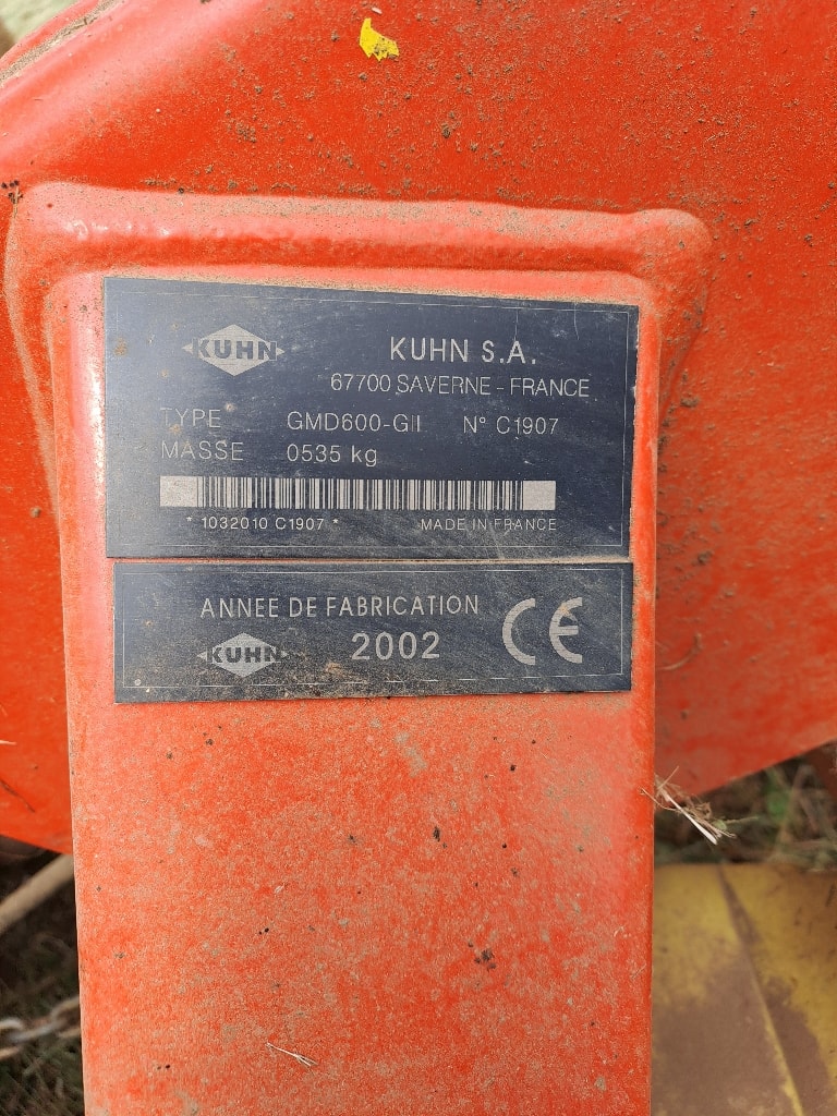 Faucheuse KUHN GMD 600 - photo slide 2