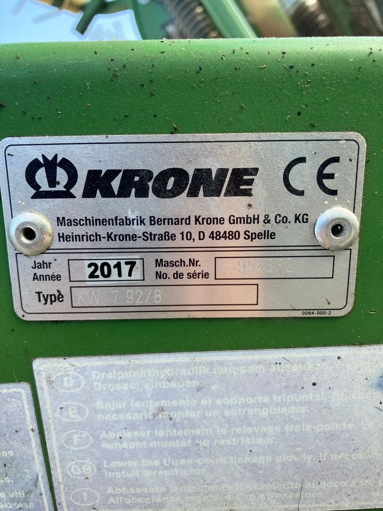 Faneuse KRONE Kw 7 92/8 - photo slide 6