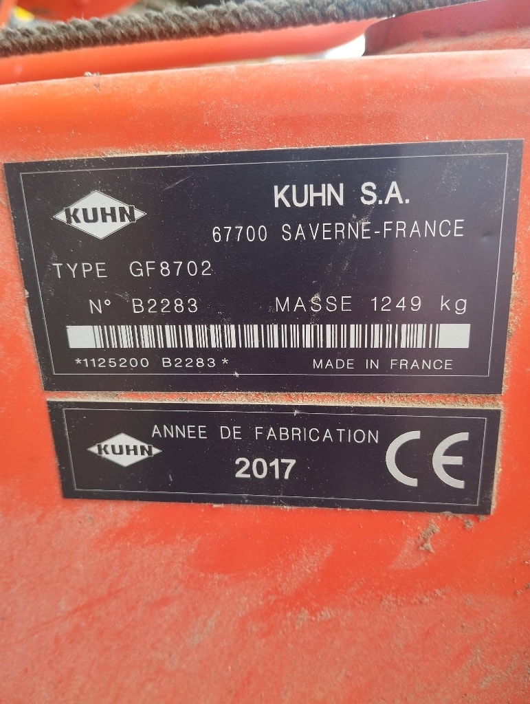 Faneuse KUHN Gf 8702 - photo slide 7
