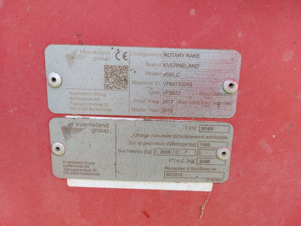 Andaineur KVERNELAND 9580C - photo slide 8