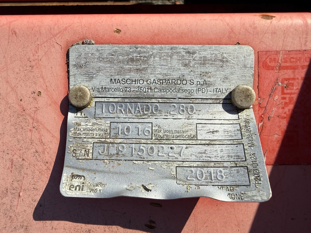 Broyeur MASCHIO TORNADO 280 - photo slide 5