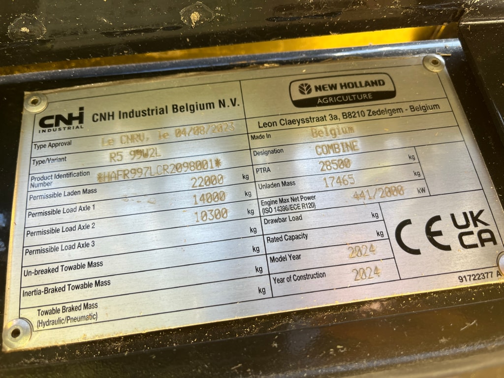 Moissonneuse NEW HOLLAND CR 9.90 REVELATION - photo slide 8