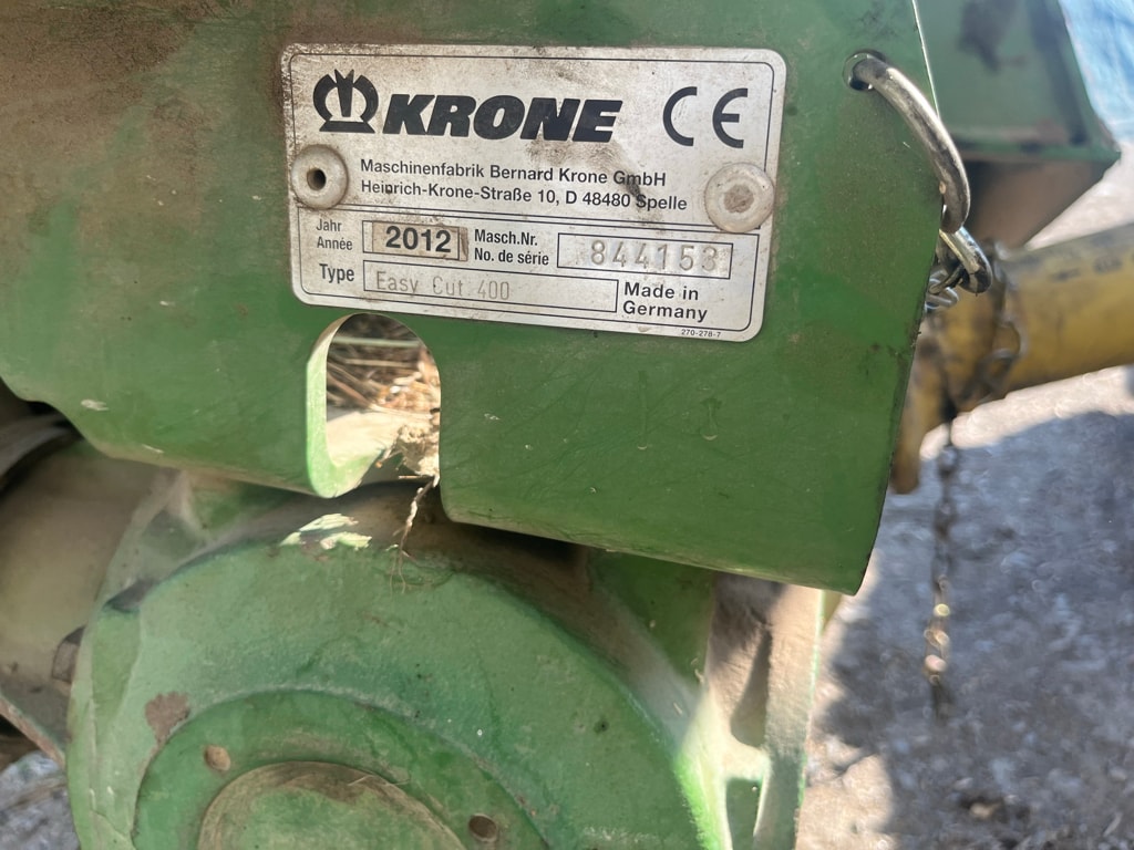 Faucheuse KRONE Easycut 400 - photo slide 7