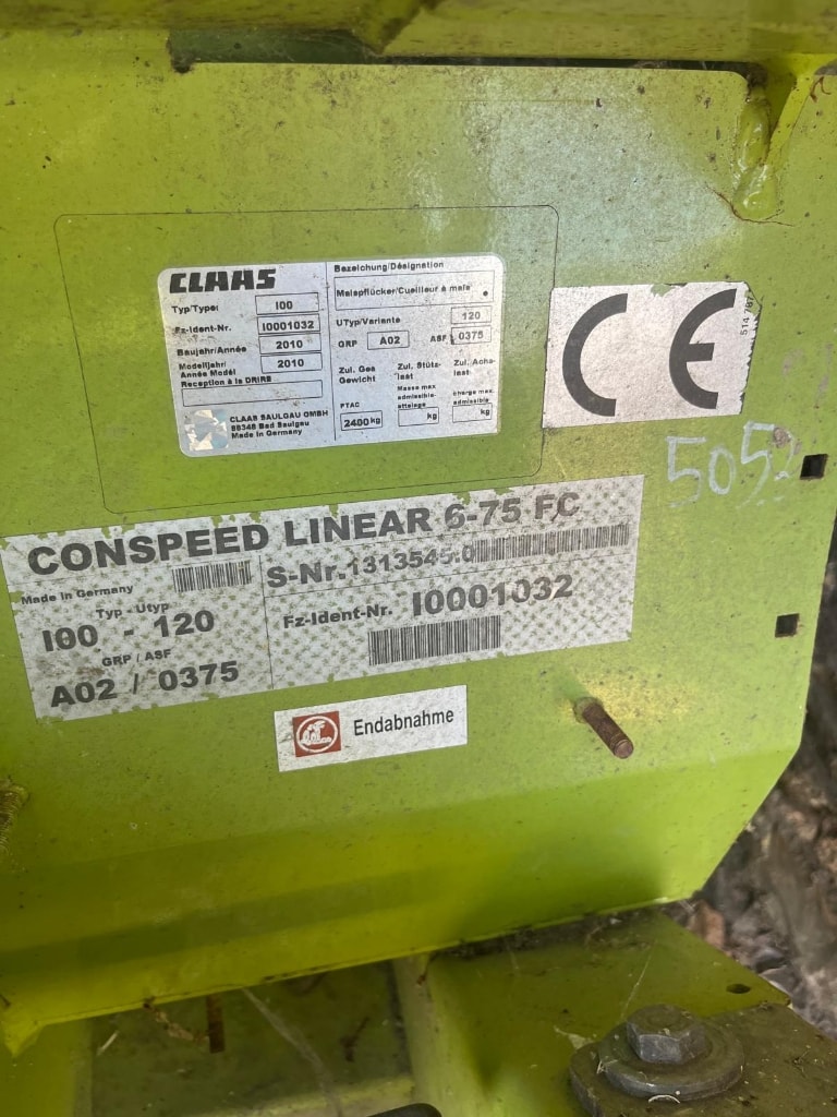 Bec à maïs CLAAS Conspeed 6.75 fc - photo slide 5