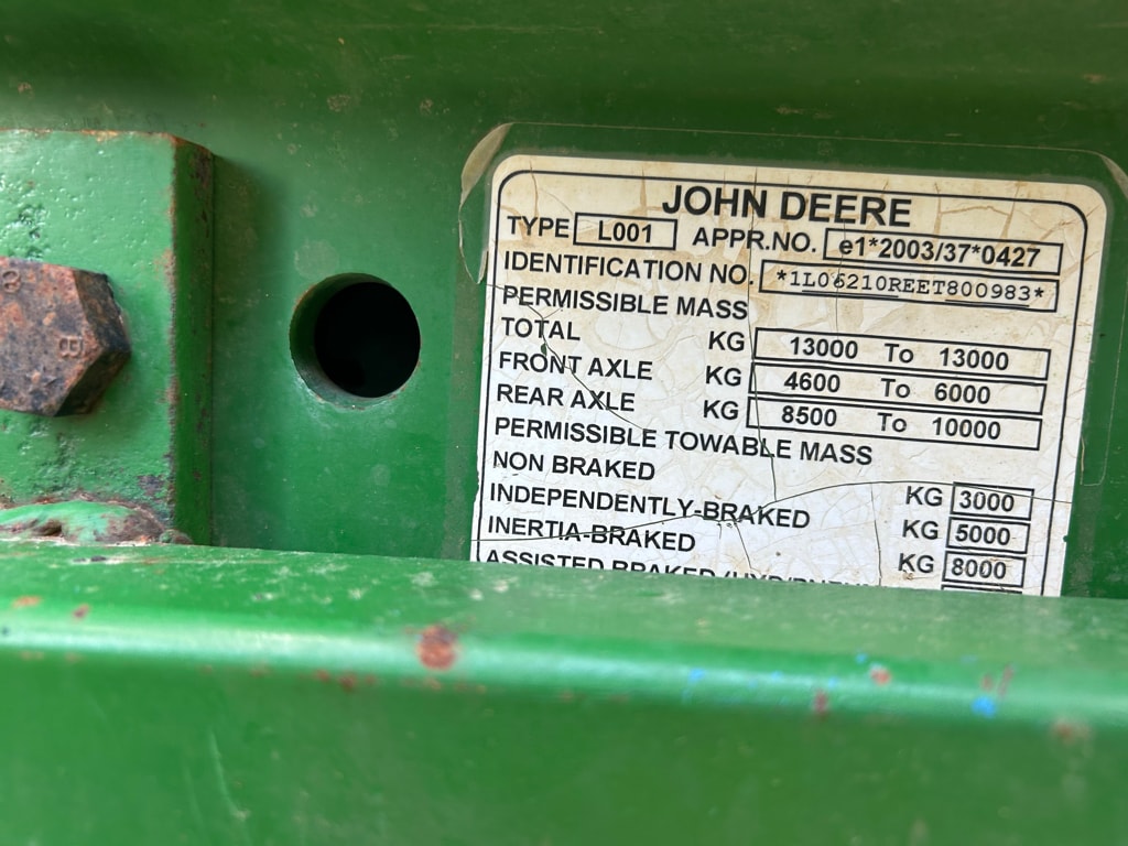 Tracteur JOHN DEERE 6210R - photo slide 13