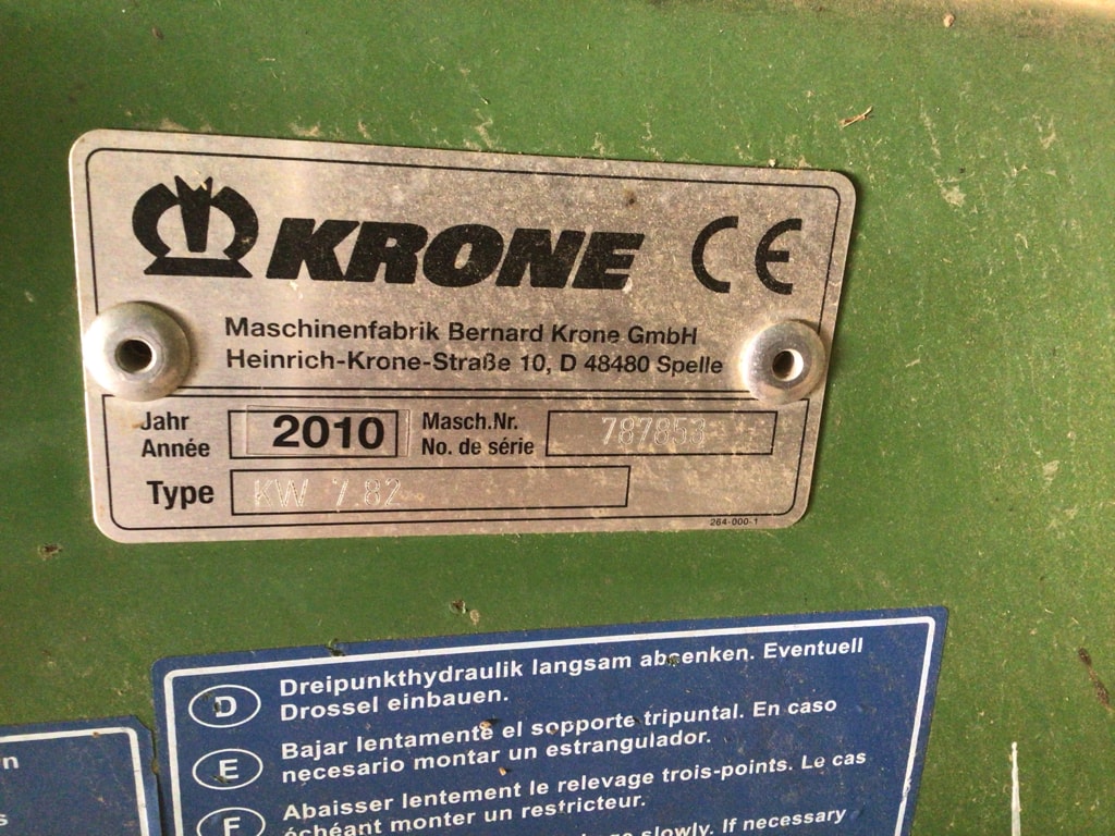 Faneuse KRONE KW 7.82.  6/7 - photo slide 6