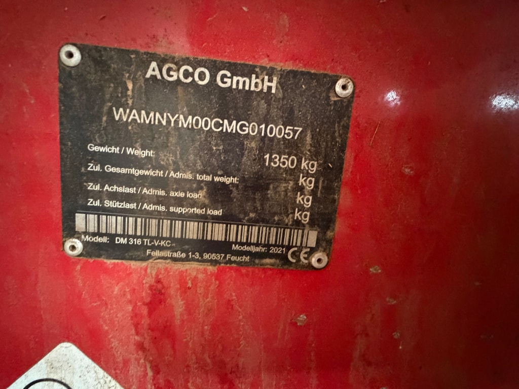 Faucheuse MASSEY FERGUSON DM316 TL-V-Kc - photo slide 5