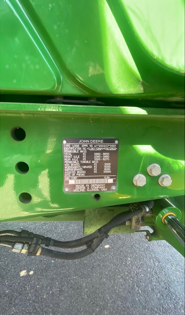 Tracteur JOHN DEERE 6110M+ epareuse - photo slide 5