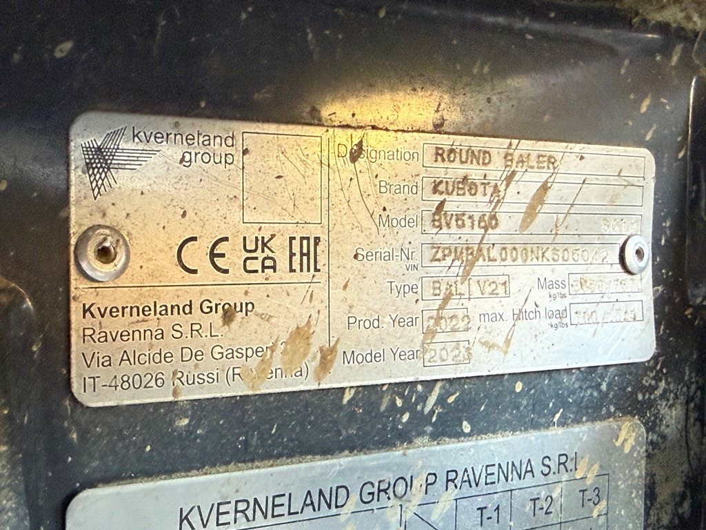 Presse balles rondes KUBOTA BV5160 plus - photo slide 5