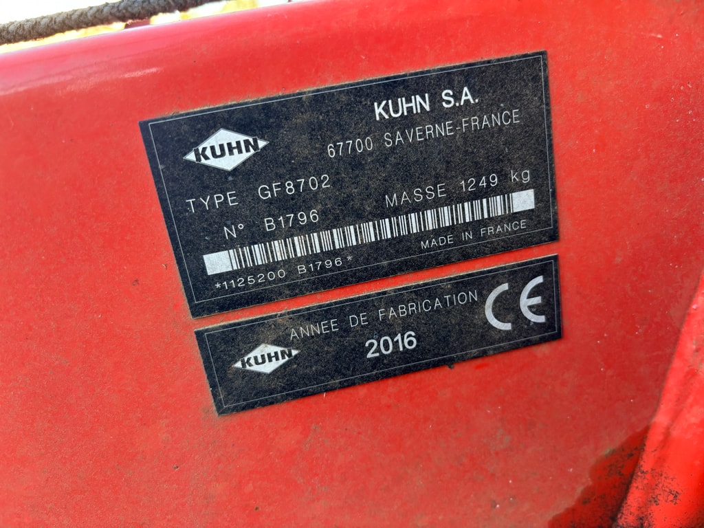 Faneuse KUHN GF8702 - photo slide 9
