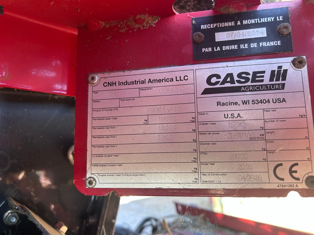 Moissonneuse CASE IH AXIAL-FLOW 6140 - photo slide 5