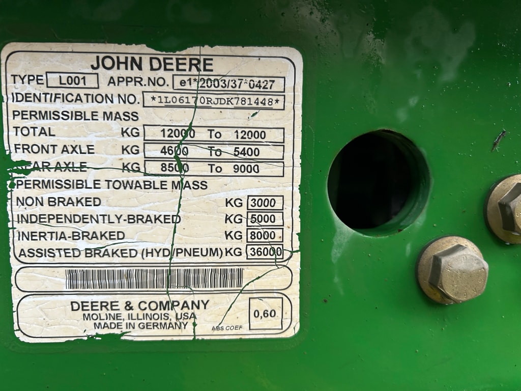 Tracteur JOHN DEERE 6170R - photo slide 12
